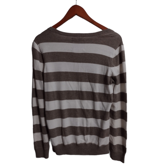Esprit striped knit sweater with kangaroo pocket - Picture 2 of 5